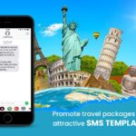 Attractive sms templates to promote travel packages