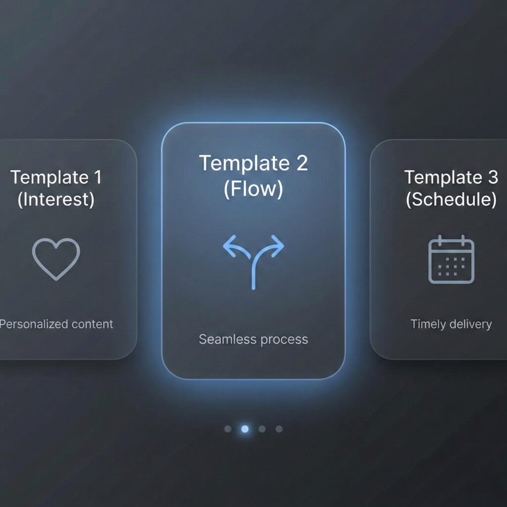 Template sequence that reduces messages per lead.