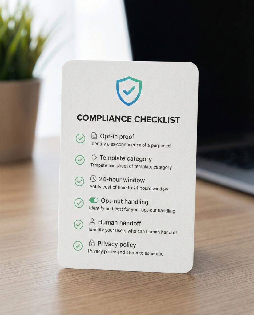 Whatsapp compliance checklist for automation.