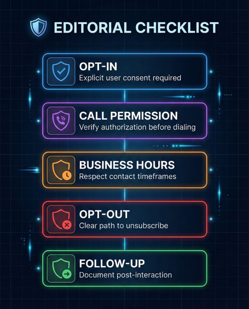 Compliance checklist for whatsapp business calling api calling and messaging.