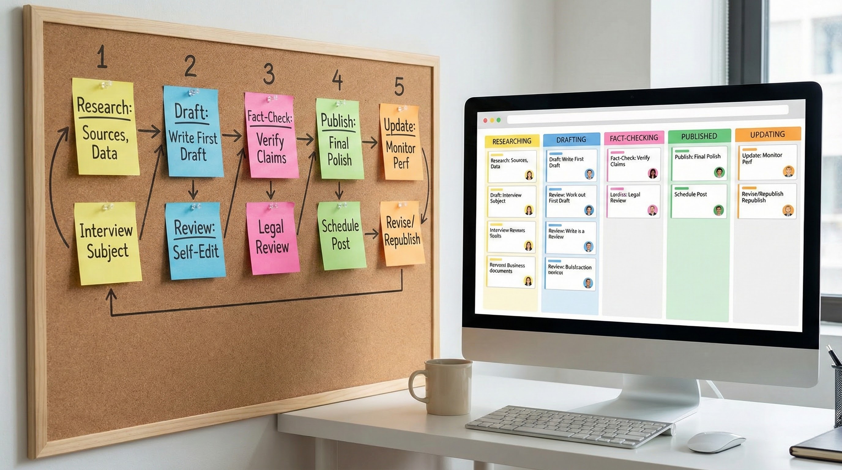 Ai content quality workflow for publishing and updates