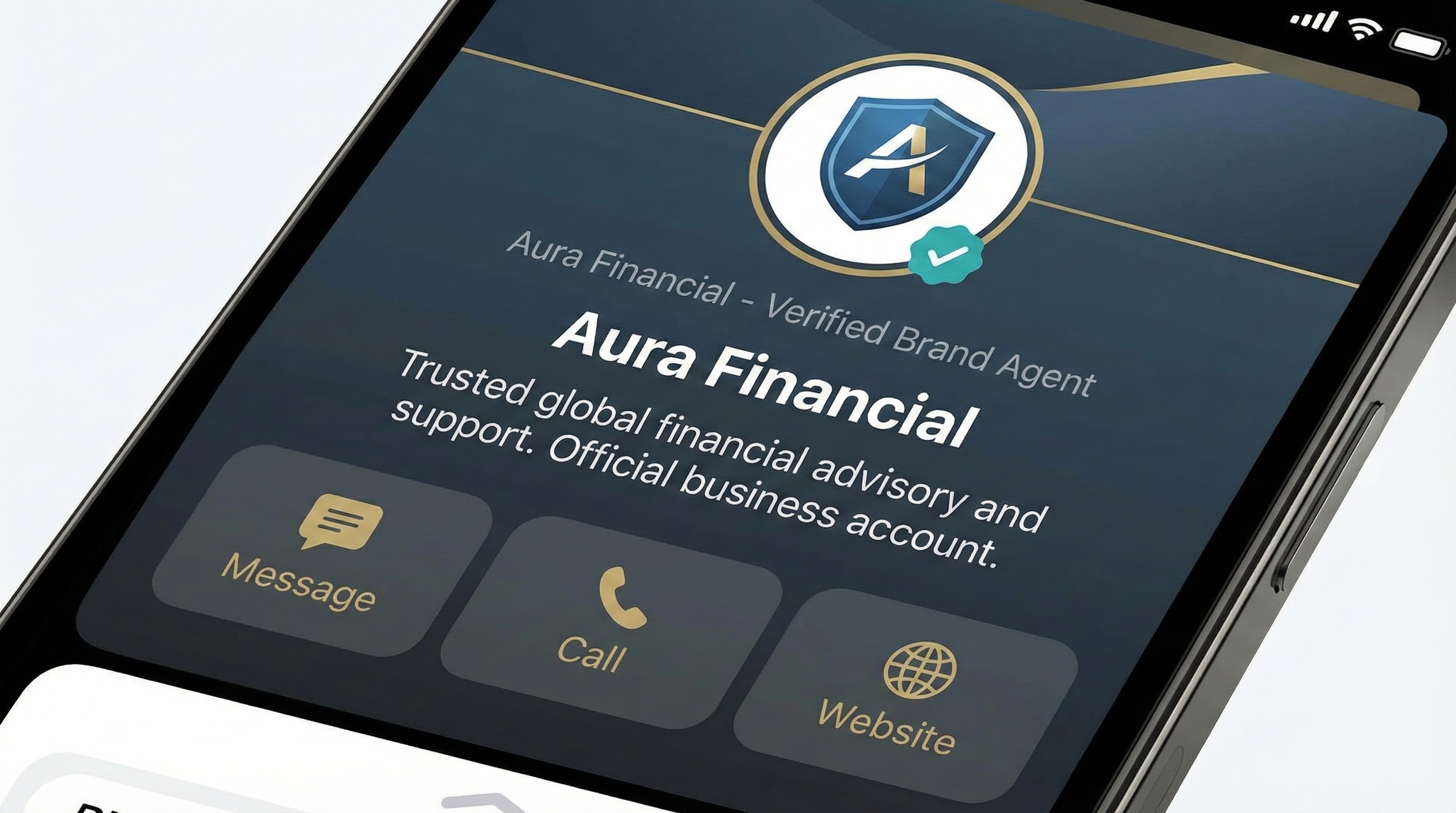 Rcs for business verified sender agent profile and branded inbox experience